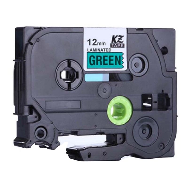 Brother TZe-751 Labelling Tape – Black on Green, 24mm wide Standard Laminated